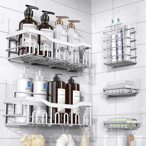 Shower caddy pack adhesive - caddy, 5