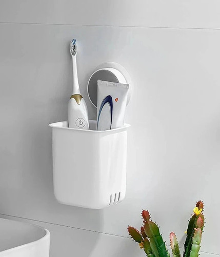 Wall mounted toothbrush holder - wall,