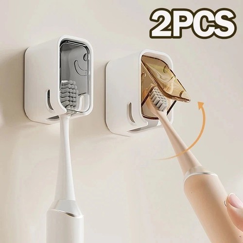 2pcs wall mounted toothbrush - mounted,