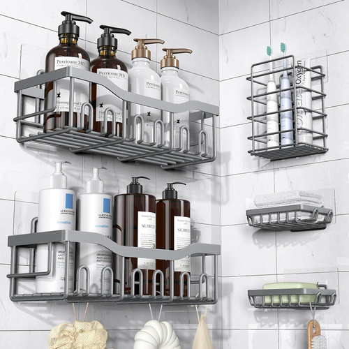 Shower caddy pack - 5, pack,adhesive