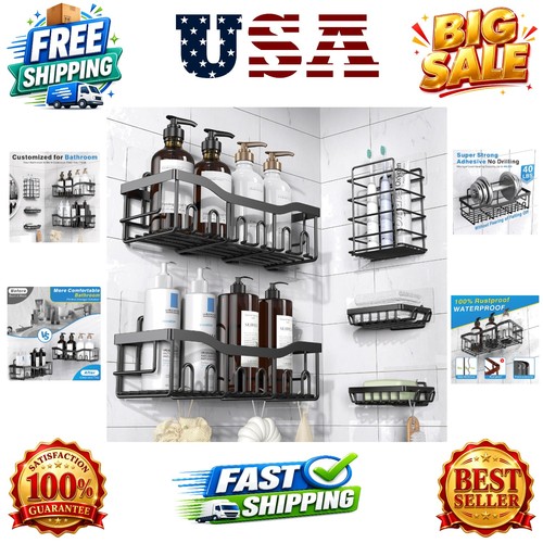 Adhesive shower caddy - shower, caddy,