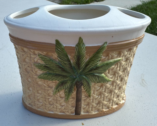 Palm tree toothbrush holder - palm,