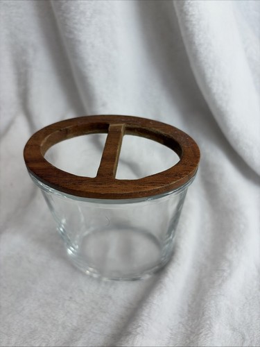 Acacia wood accented glass - acacia,